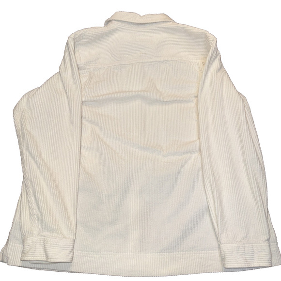Vintage L.L. Bean 90s Corduroy Shirt Jacket White Button Up Women’s 1X - Picture 7 of 7